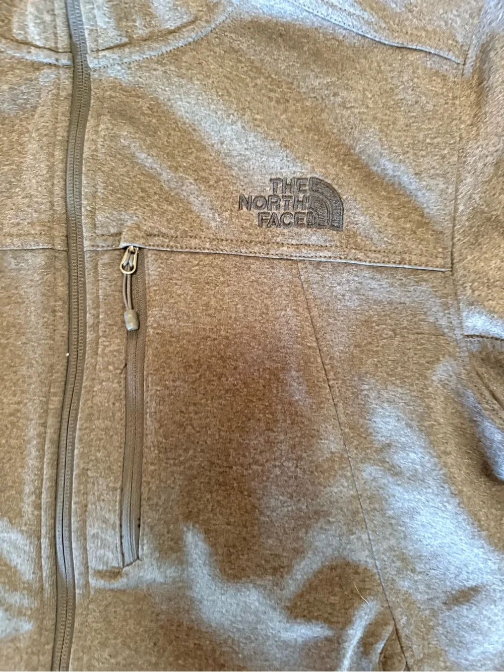 The North Face Men's Gray Hooded Softshell Jacket - Full Zip